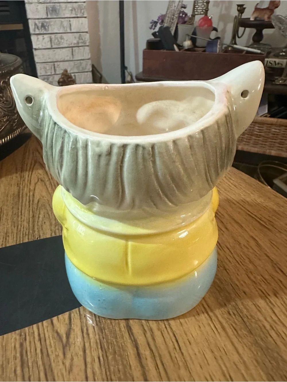 Vintage Ceramic Cat Planter